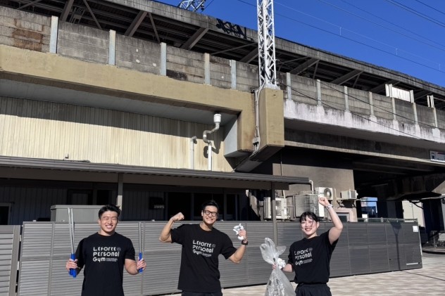 津島駅にて、清掃活動&挨拶運動！